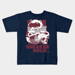 Sneaker Holic Dark Beetroot Kids T-Shirt